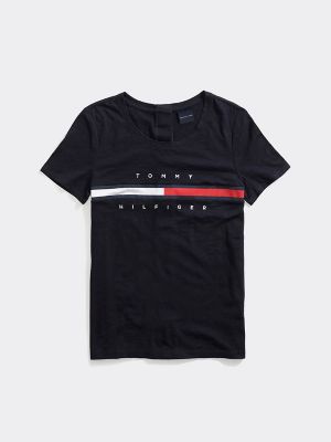 black tommy hilfiger button up