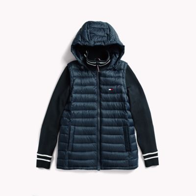 tommy hilfiger mix hooded jacket