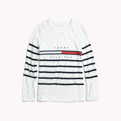 tommy hilfiger long sleeve striped shirt