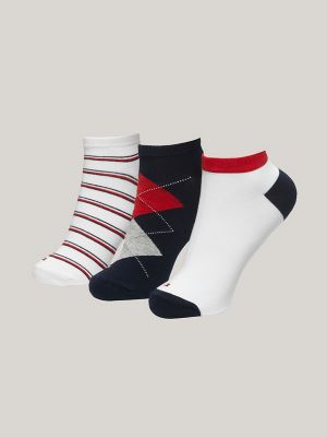 Striped Half Socks 3 Pack