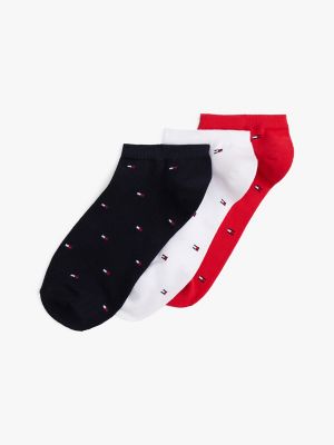 Ankle Sock 3-Pack, Apple Red / Multi
