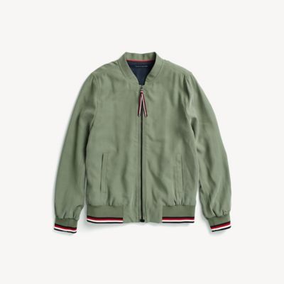 tommy hilfiger grey bomber jacket