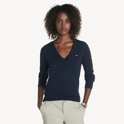 tommy hilfiger black sweater women's