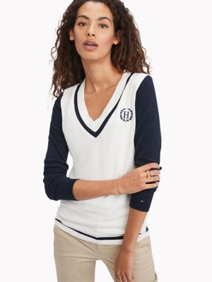 tommy hilfiger v neck sweaters