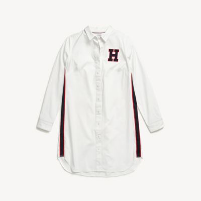 tommy hilfiger white long sleeve shirt womens