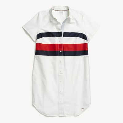 tommy hilfiger white shirt dress