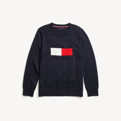 tommy hilfiger flag sweatshirt women's