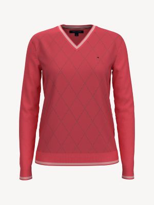 pink tommy sweater