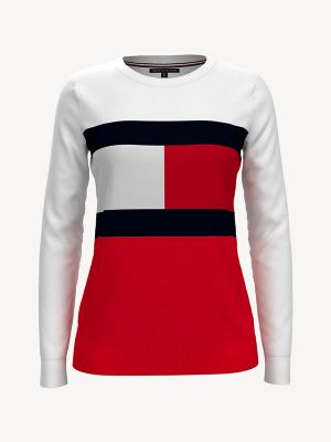 Essential Flag Crewneck Sweater | Tommy 