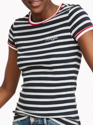 tommy jeans back stripe tee