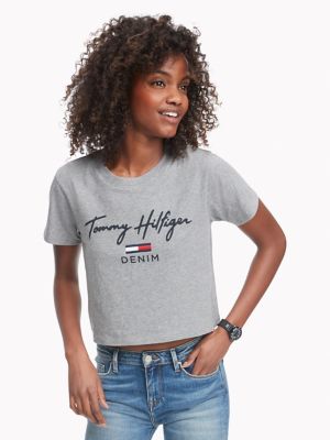 tommy hilfiger essential logo t shirt