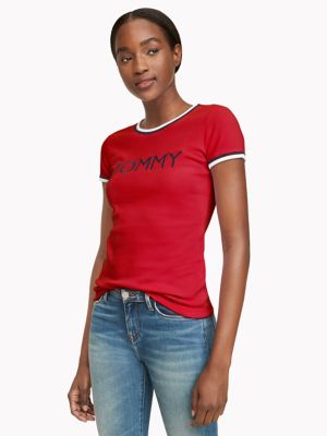 red tommy t shirt