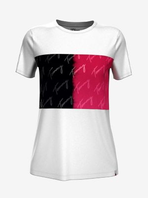 tommy hilfiger signature logo t shirt