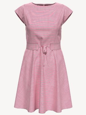 pink t shirt dress womens