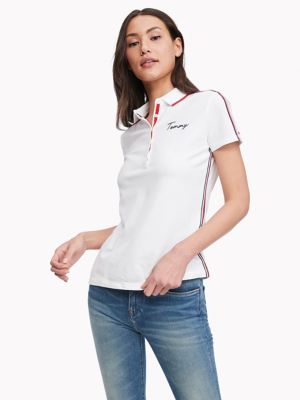 Essential Stripe Tape Polo | Tommy Hilfiger