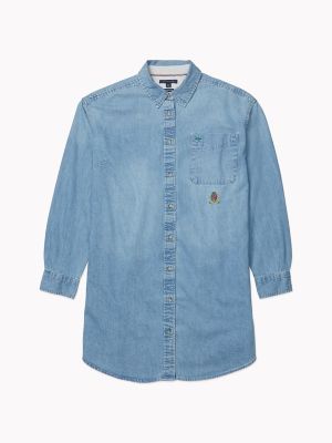 womens denim shirtdress
