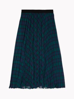 tommy hilfiger plaid pleated skirt