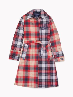 tommy hilfiger check coat