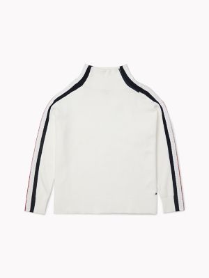 tommy hilfiger mock neck cropped sweatshirt