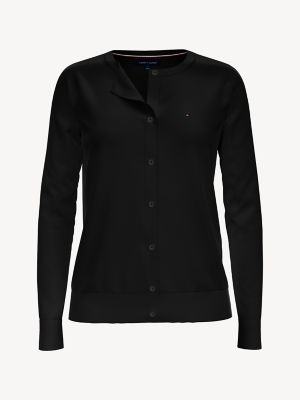 tommy hilfiger black cardigan