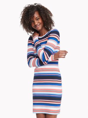 tommy hilfiger blue striped dress