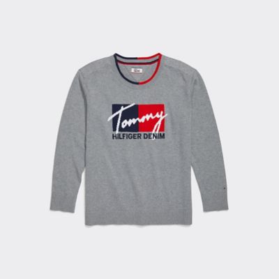 tommy hilfiger grey sweater women's