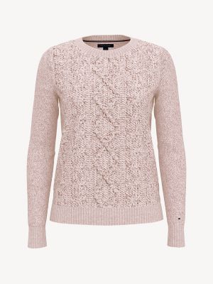 tommy hilfiger classic cable knit sweater