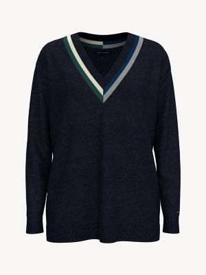 tommy hilfiger classic v neck sweater