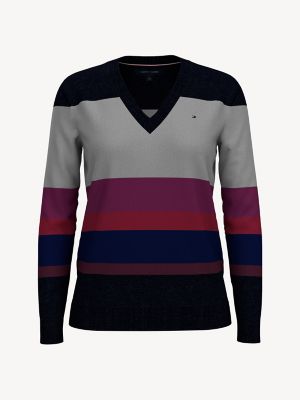 Essential Block Stripe Sweater | Tommy 
