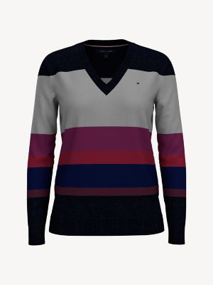 tommy hilfiger striped sweater women's