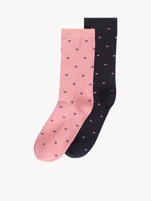 Flag Trouser Sock 2-Pack, Teaberry Blossom / Multi
