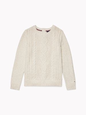 tommy hilfiger classic cable knit sweater