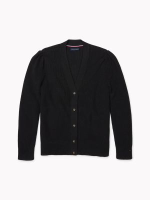 womens puff sleeve cardigan