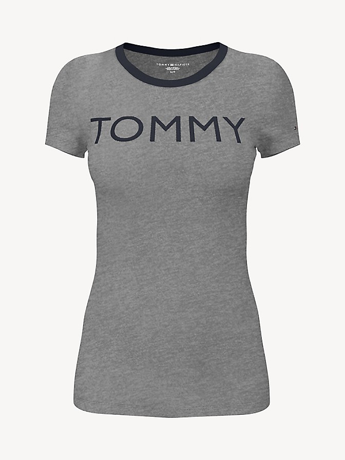 Tommy Hilfiger Essential Favorite Ringer T-Shirt (Grey Heather)