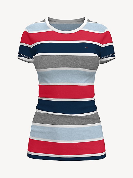 Tommy Hilfiger Mädchen Essential Stripe Top S/S Hemd