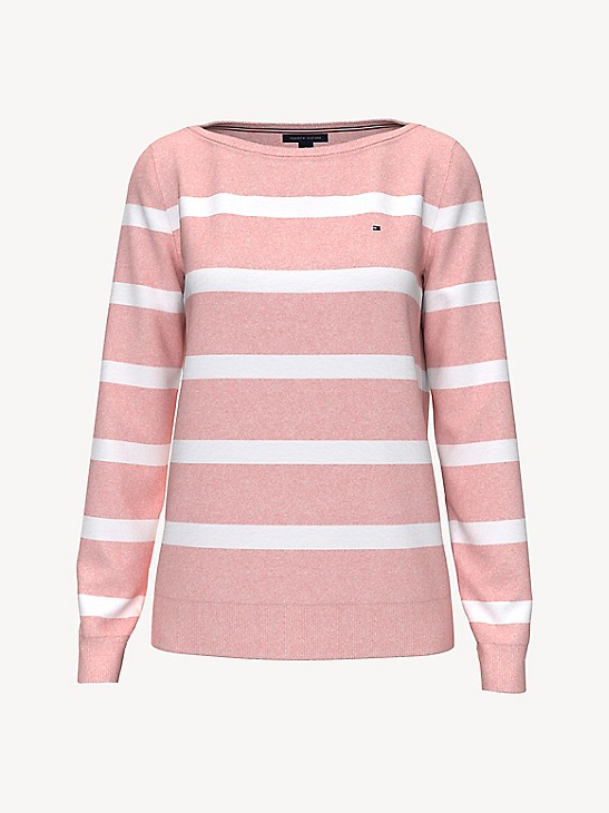 Essential Boatneck Logo Sweater