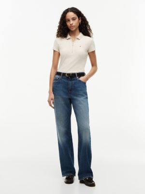 Женские топы Tommy Hilfiger Slim Fit Zip Polo — фото 2