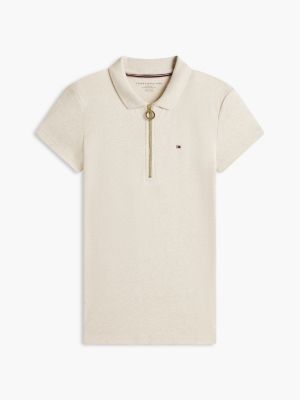Женские топы Tommy Hilfiger Slim Fit Zip Polo — фото 5