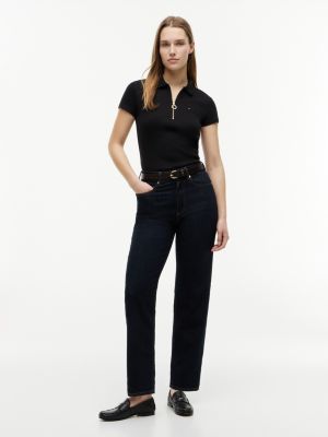 Slim Fit Zip Polo | Tommy Hilfiger USA