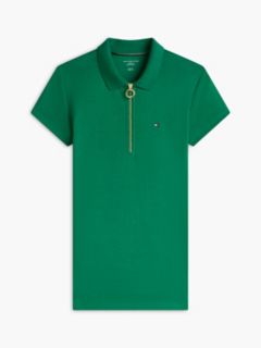 Slim Fit Zip Polo — Nouveau Green 5
