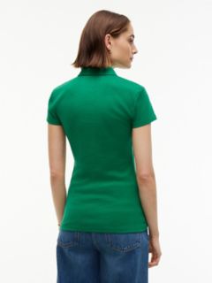 Slim Fit Zip Polo — Nouveau Green 4
