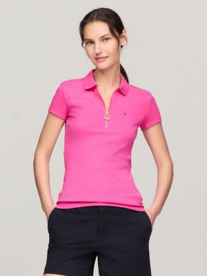 Slim Fit Stripe Stretch Cotton Polo | Tommy Hilfiger USA