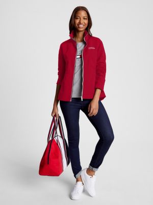 Venta De Chaquetas Tommy Hilfiger - Essential Solid Logo Yacht Mujer Rojos