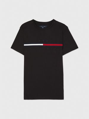 Tommy adaptive signature clearance stripe tee