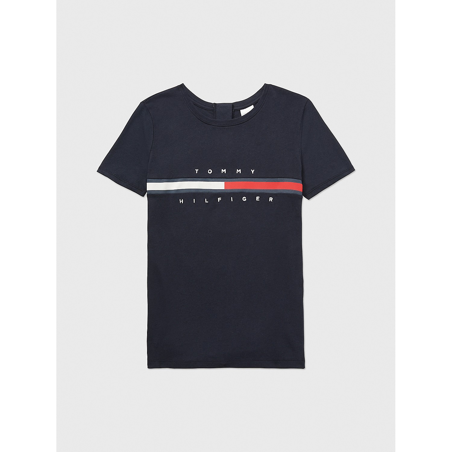 TOMMY HILFIGER Seated Fit Stripe Signature T-Shirt