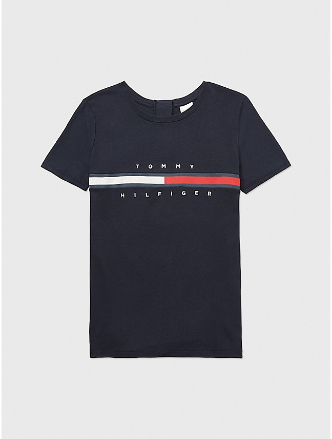 Tommy Hilfiger Men's Signature Chest Stripe Short Sleeve Crew Neck T-Shirt  Tee