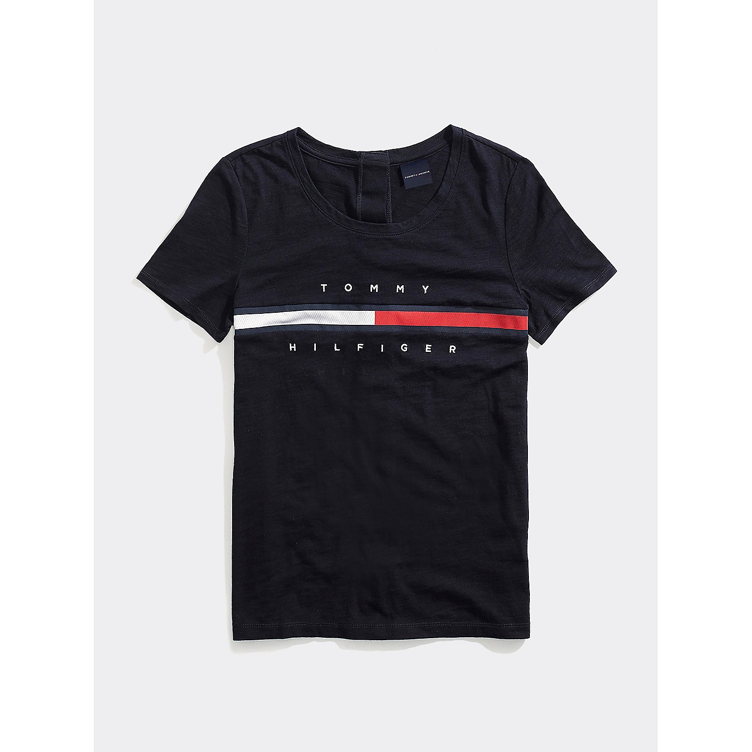 TOMMY HILFIGER Seated Fit Stripe Signature T-Shirt