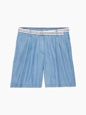 Seated Fit Chambray Chino Short | Tommy Hilfiger USA