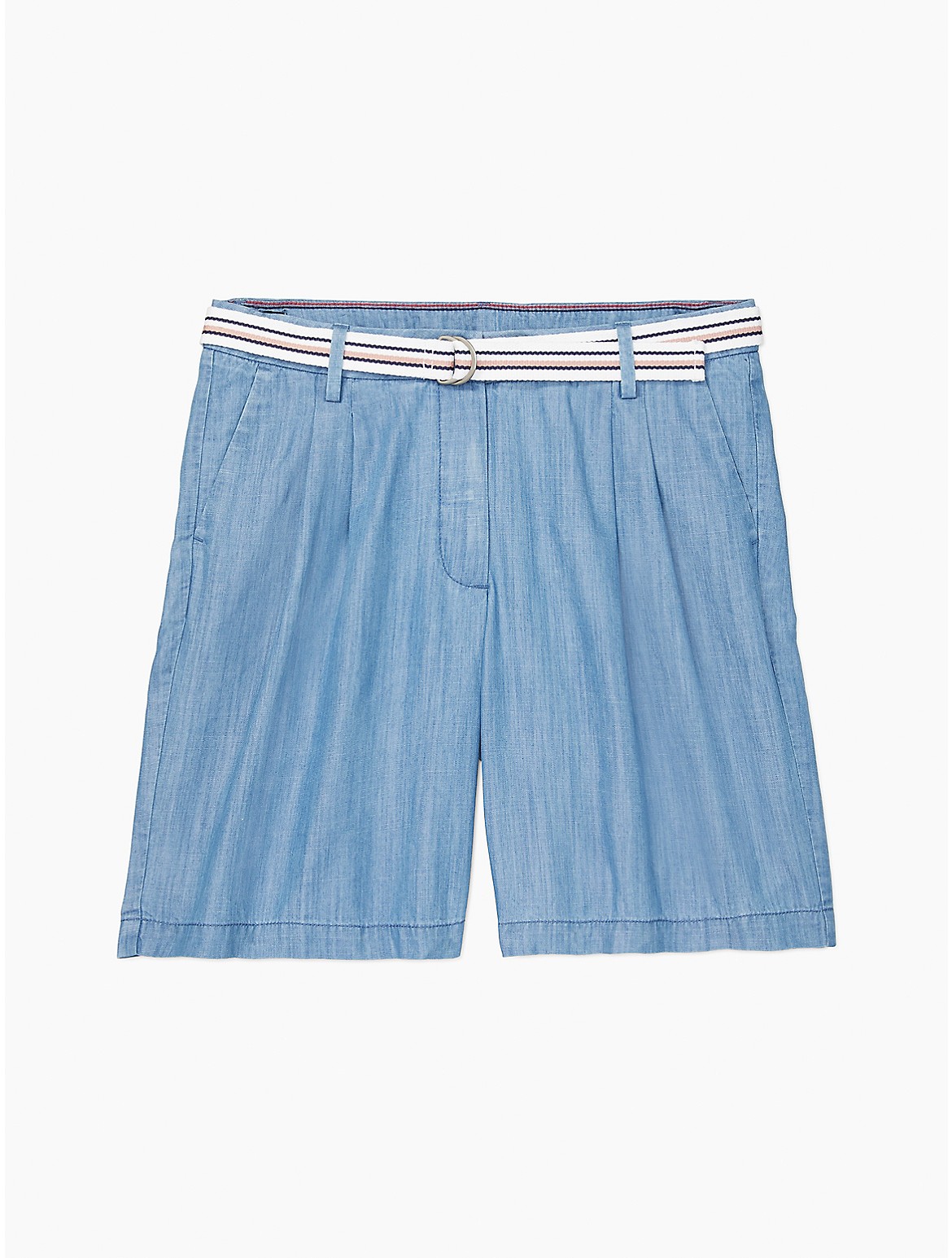 Tommy Hilfiger Seated Fit Chambray Chino Short In Medium Wash