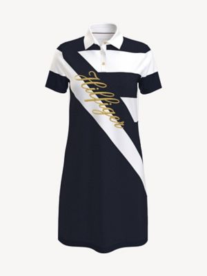 Stripe Logo Polo Dress | Tommy Hilfiger USA